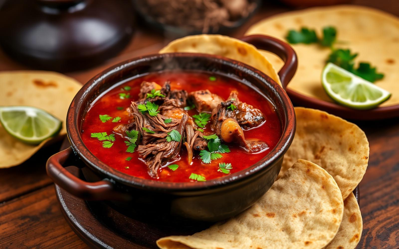 Birria de carnero preparada con receta casera